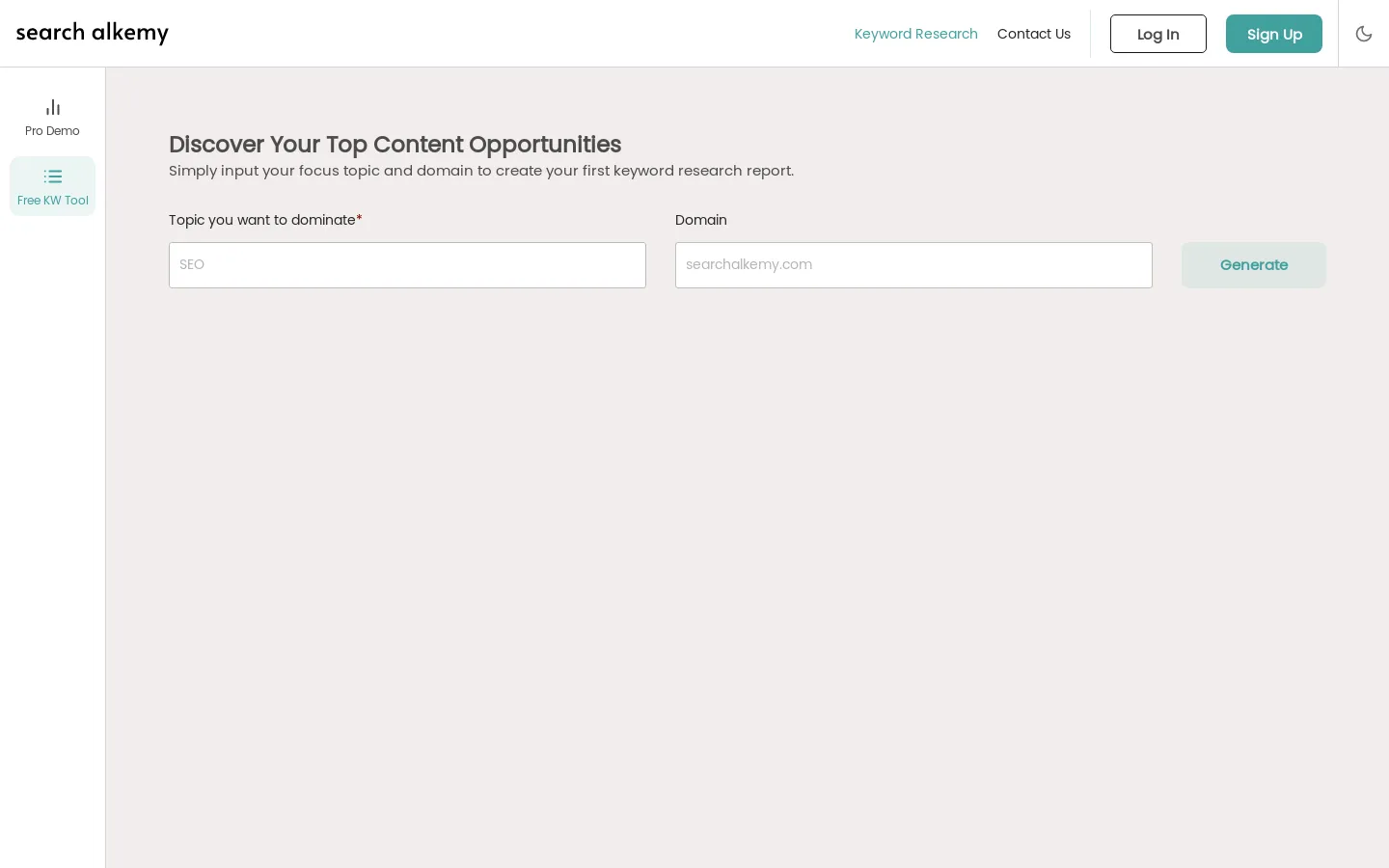 Keyword Research | Search Alkemy