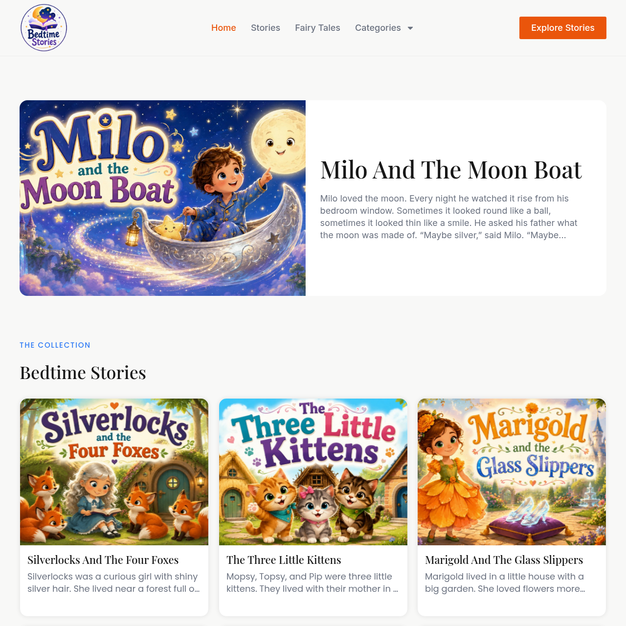 Bedtime stories for kids